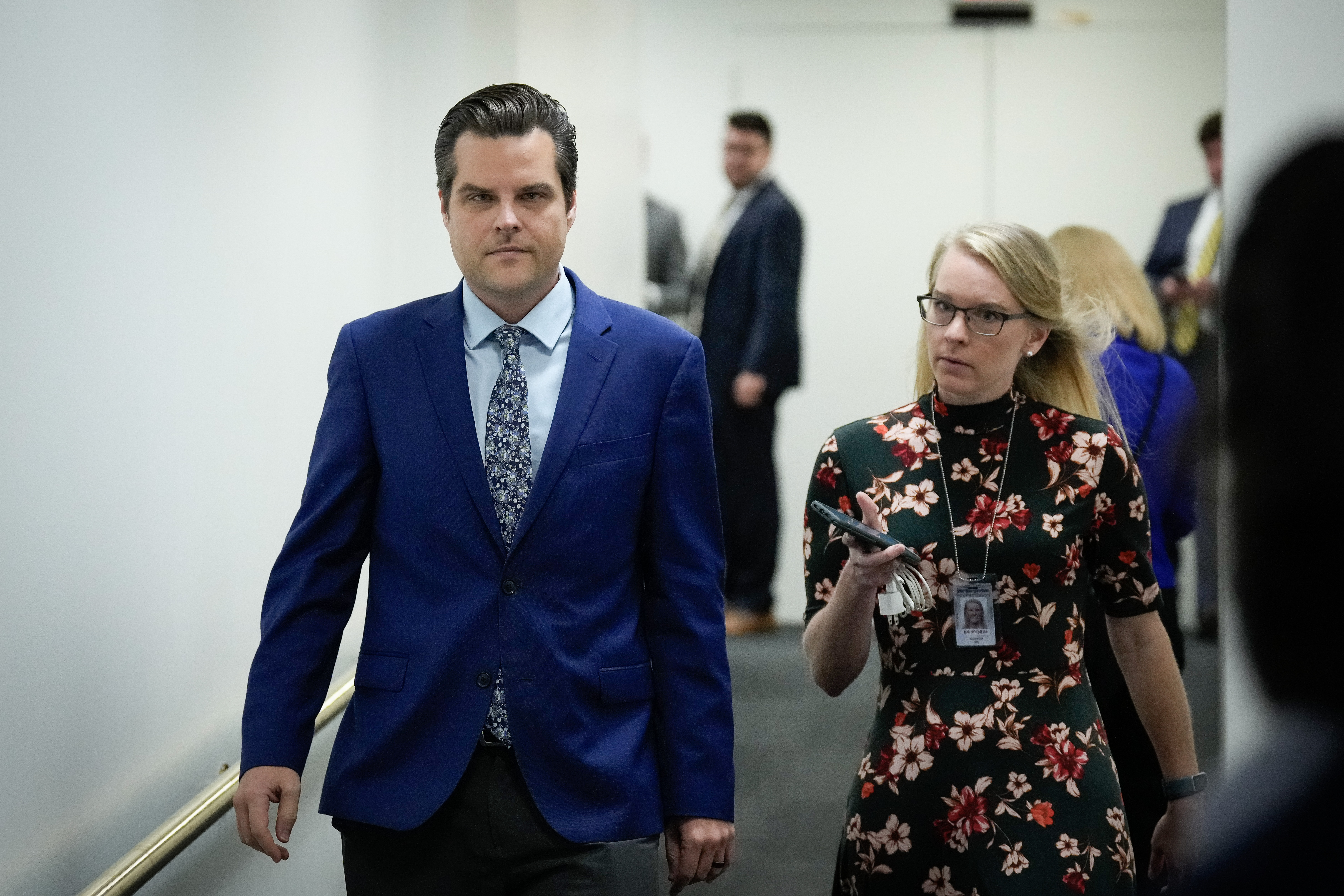 Former U.S. Rep. Matt Gaetz leaves a House Republican Conference meeting at the U.S. Capitol on Oct. 3, 2023 in Washington, D.C. (Photo by Drew Angerer/Getty Images)