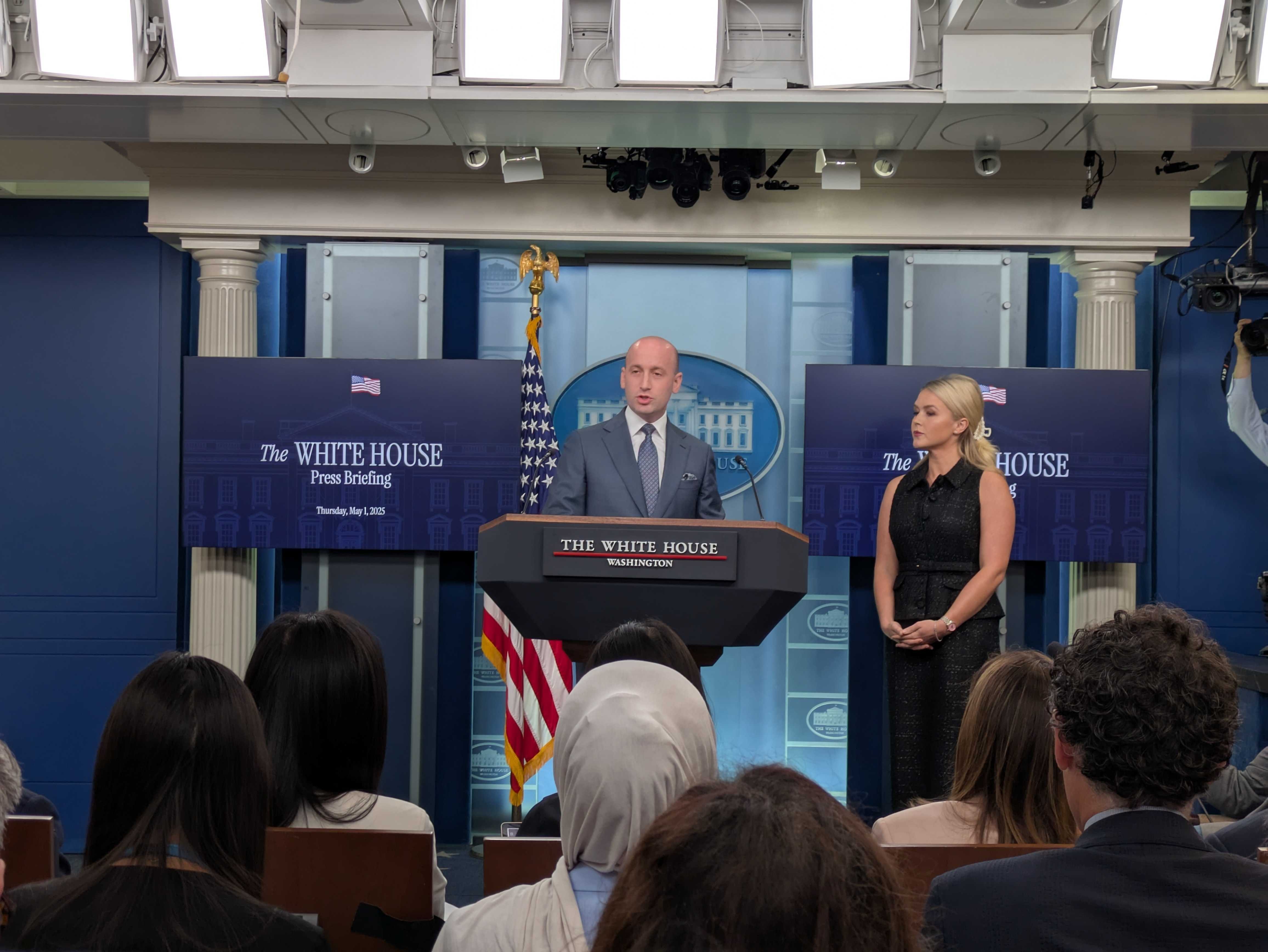 Top White House aide defends Trump tariffs, amid plunging consumer ...