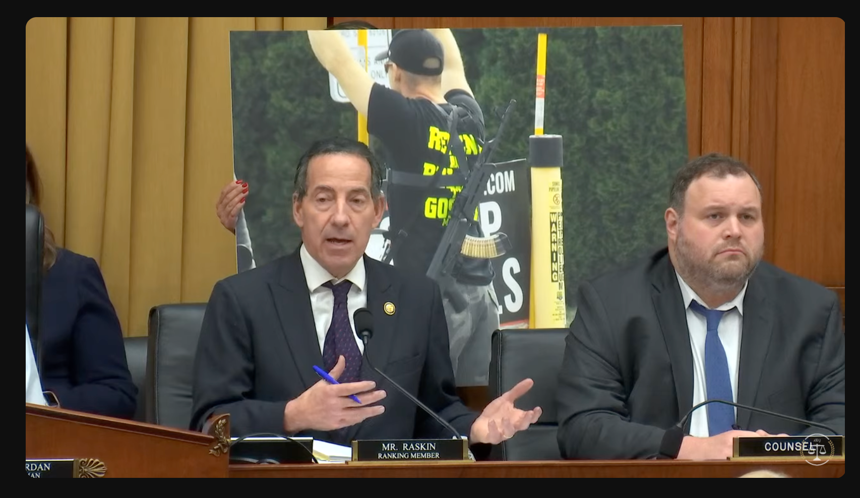 Rep. Jamie Raskin, D-Maryland Rep. Jamie Raskin, D-Maryland, and ranking member of the U.S. House Judiciary Committee, speaks during debate on the FACE Act bill on Tuesday.