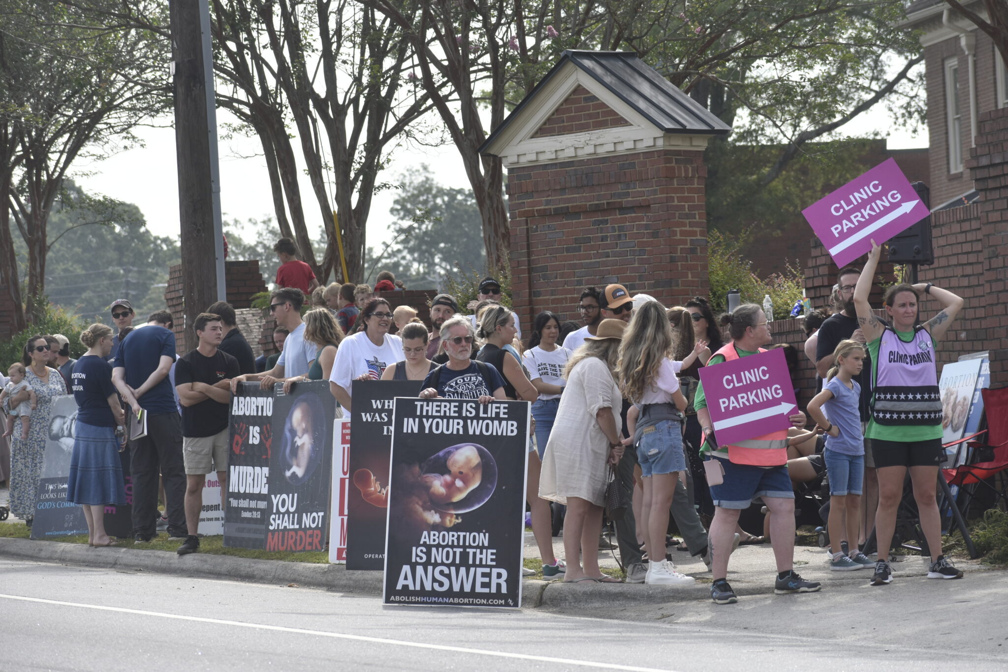 Atlanta anti-abortion rights protesters Anti-abortion protesters gather outside A Preferred Women’s Health Center of Atlanta