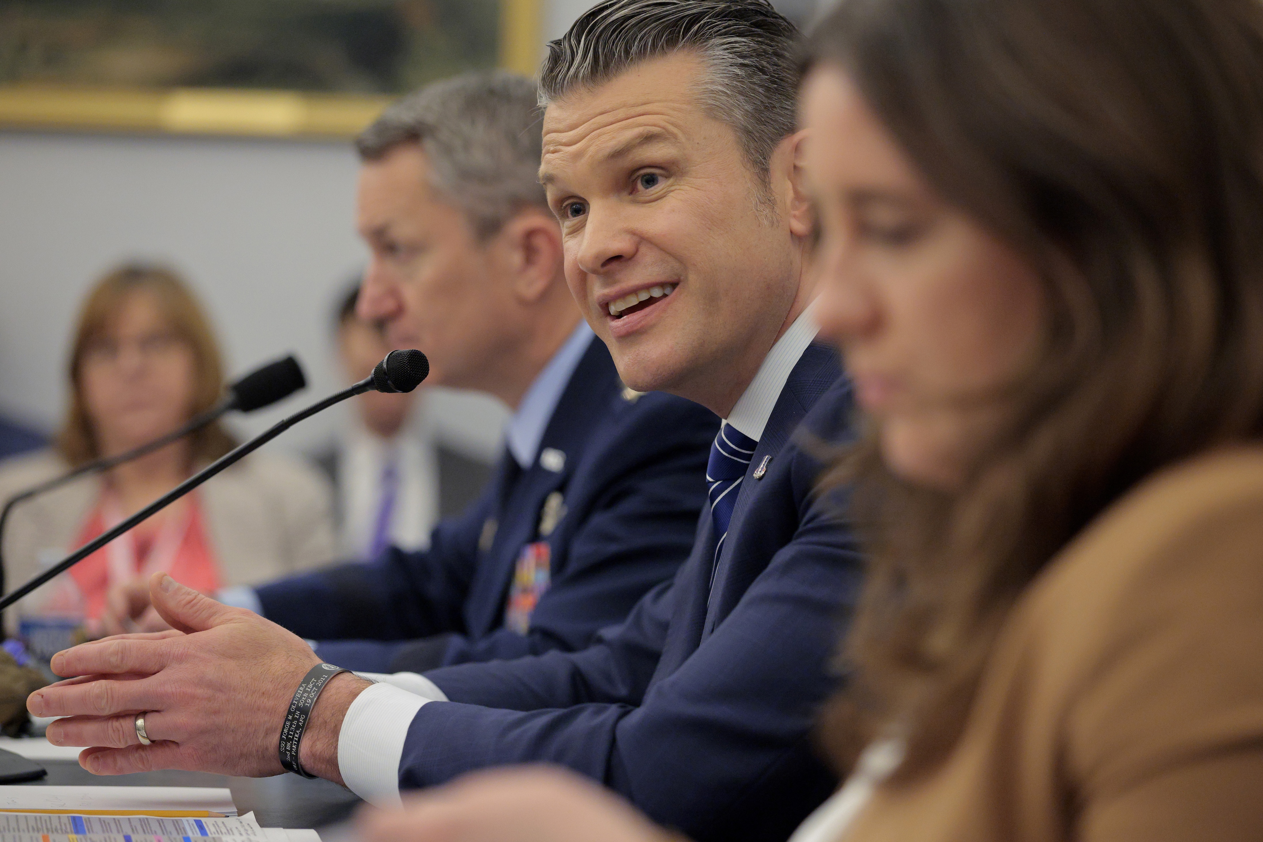 U.S. Defense Secretary Pete Hegseth testifies before the House Appropriations Committee's Defense Subcommittee at the U.S. Capitol on June 10, 2025 in Washington, D.C. Tuesday was the first time Hegseth testified before Congress since his confirmation hearings in January. (Photo by Chip Somodevilla/Getty Images)