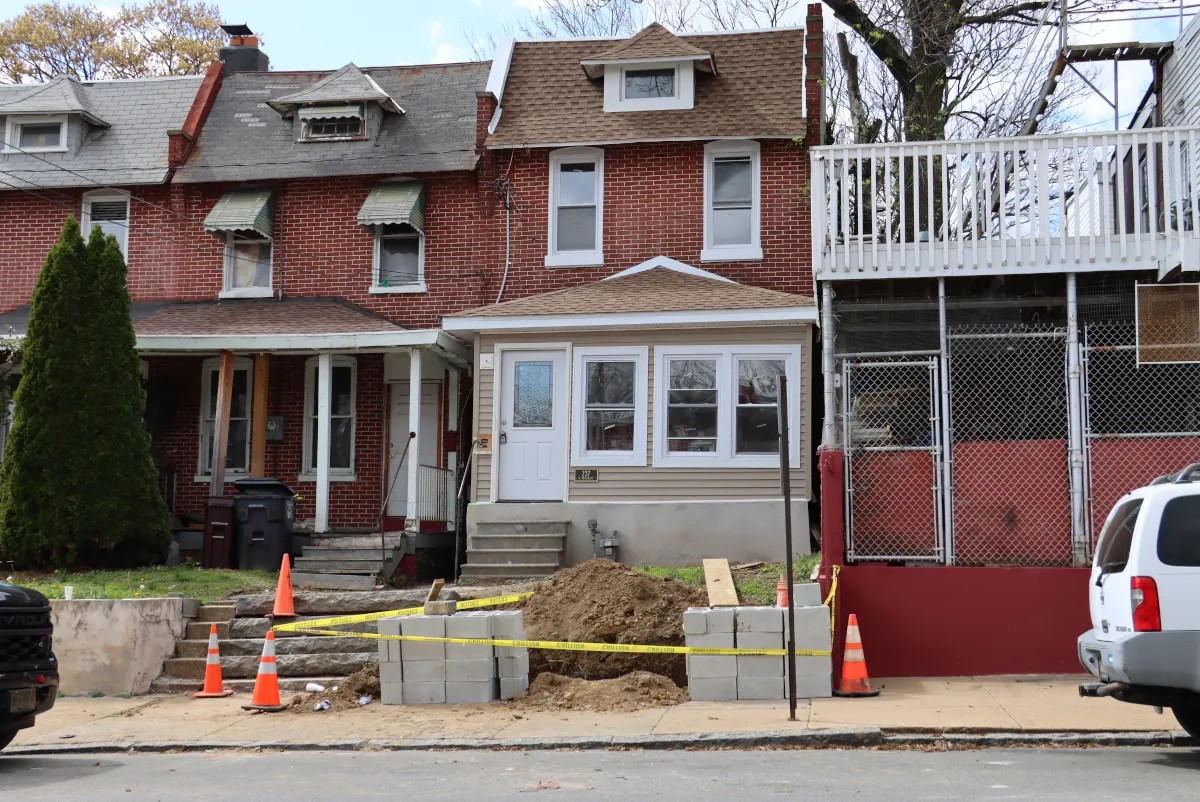 This home on North Franklin Street in Wilmington's Hilltop neighborhood is one of many targeted for redevelopment by the Land Bank. New reforms may be coming to the city-funded entity though after recent criticisms from city leaders. | SPOTLIGHT DELAWARE PHOTO BY BRIANNA HILL