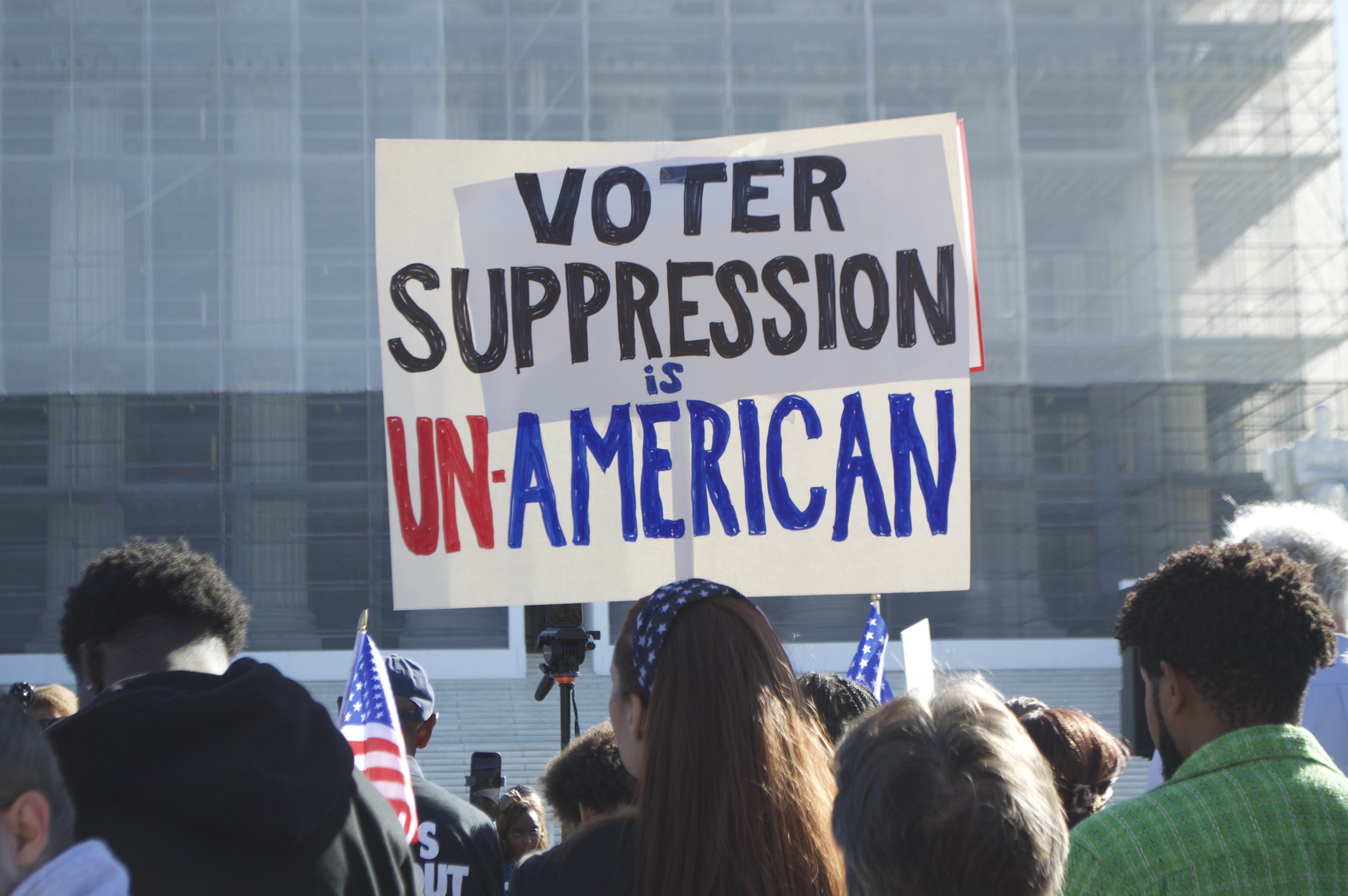 Voting Rights Act supporters rally outside Supreme Court as justices ...