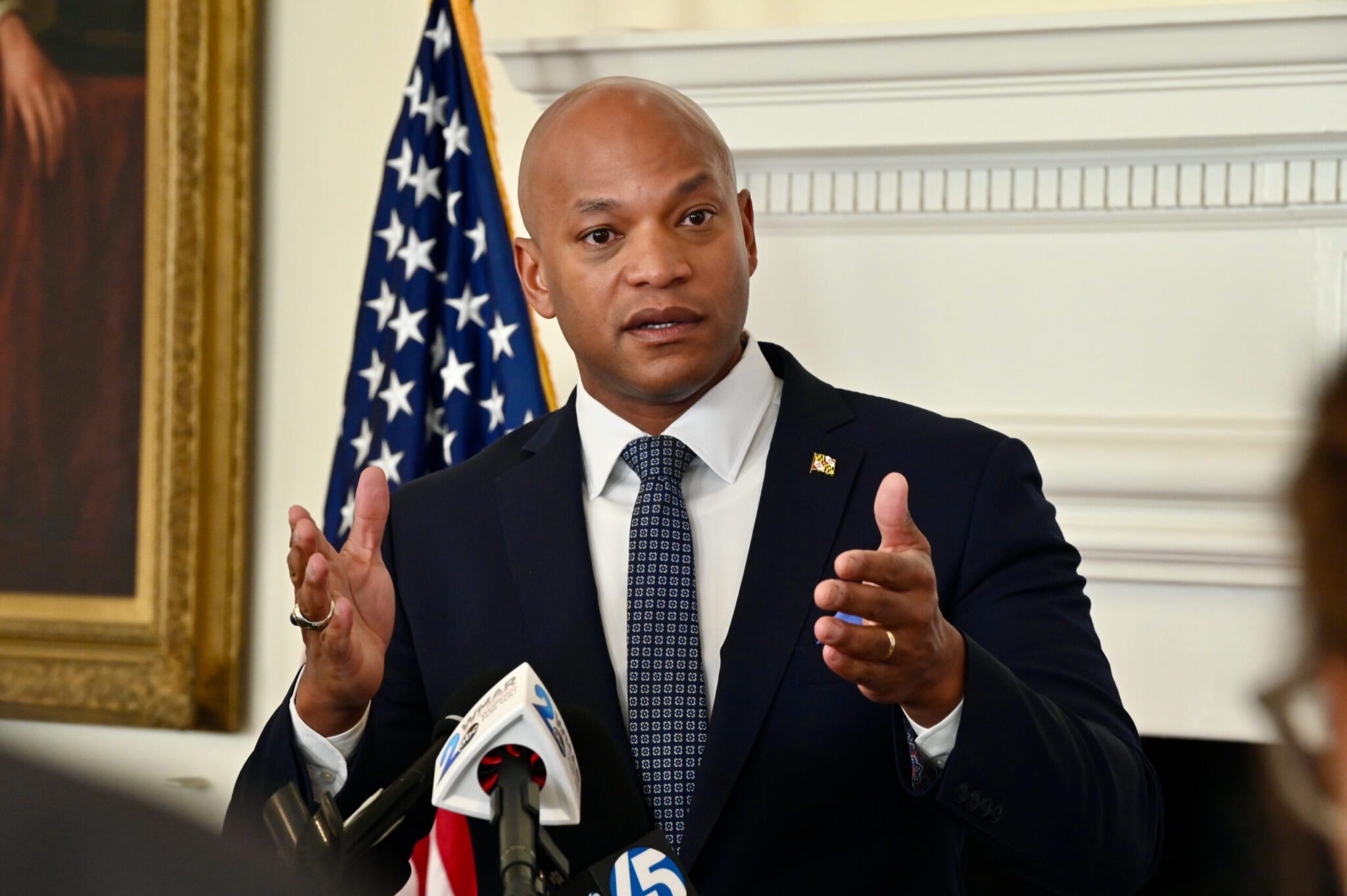 Maryland Gov. Wes Moore said President Donald Trump "uninvited" him from a National Governors Association black-tie dinner at the White House planned during the group's annual meeting Feb. 19-20, 2026. (Photo by Bryan Sears/Maryland Matters)