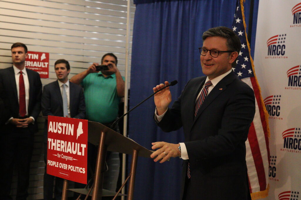 At Auburn Mall event, Speaker Johnson says CD2 one of the top five races in the nation At Auburn Mall event, Speaker Johnson says CD2 one of the top five races in the nation