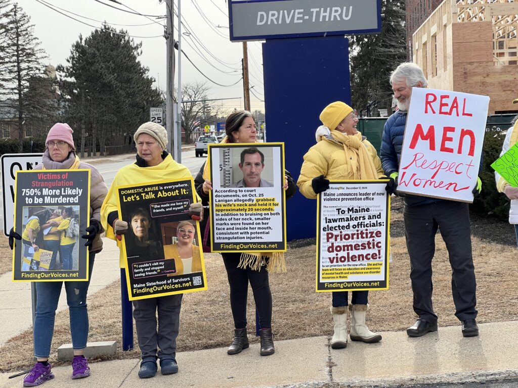 Domestic violence survivors protest Sanford representative facing ethics probe Domestic violence survivors protest Sanford representative facing ethics probe