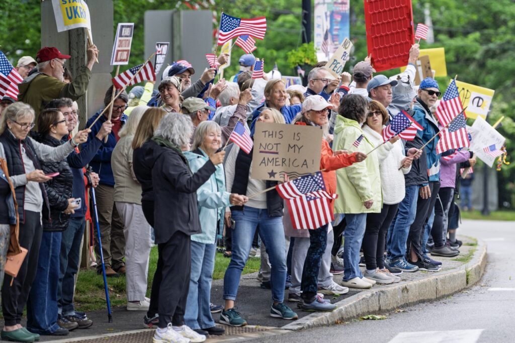 ‘People are angry’: Thousands turn out across Maine to protest Trump ‘People are angry’: Thousands turn out across Maine to protest Trump