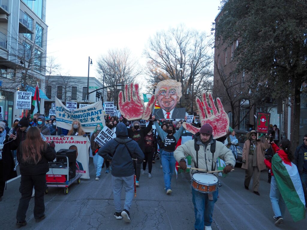 Hundreds protest Trump’s return to office in Raleigh as new resistance takes shape Hundreds protest Trump’s return to office in Raleigh as new resistance takes shape