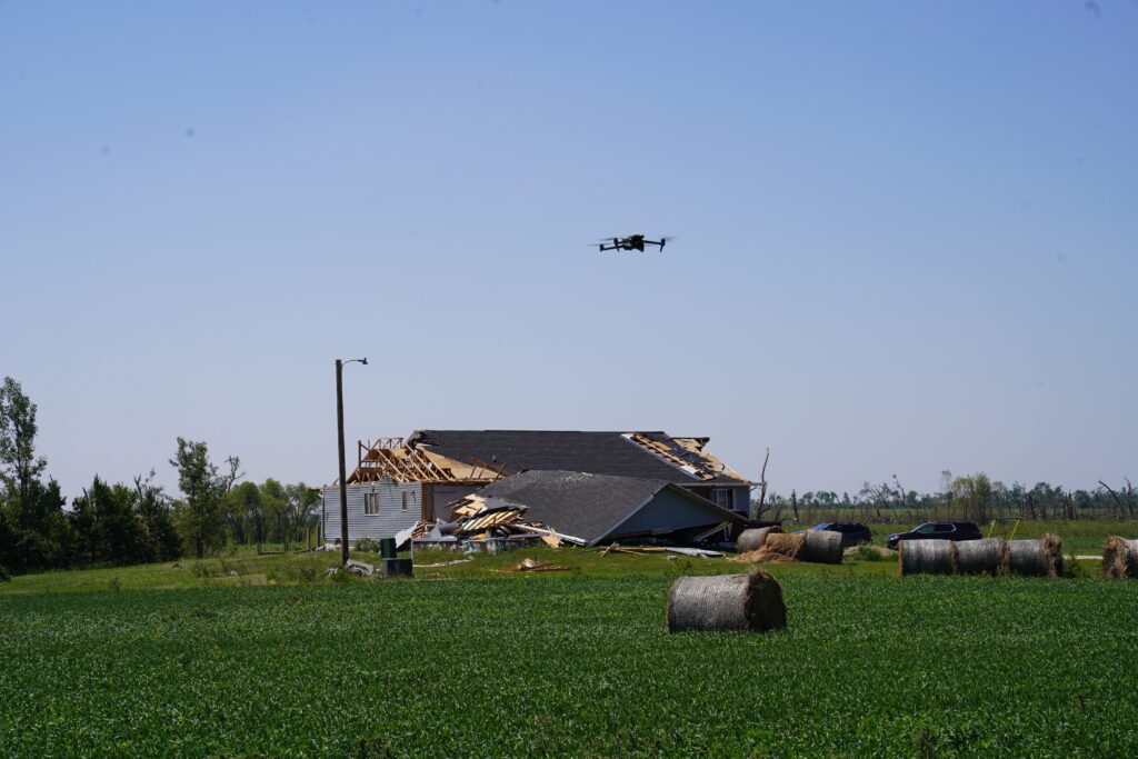 Drones descend on storm-damaged eastern North Dakota to search for personal items Drones descend on storm-damaged eastern North Dakota to search for personal items