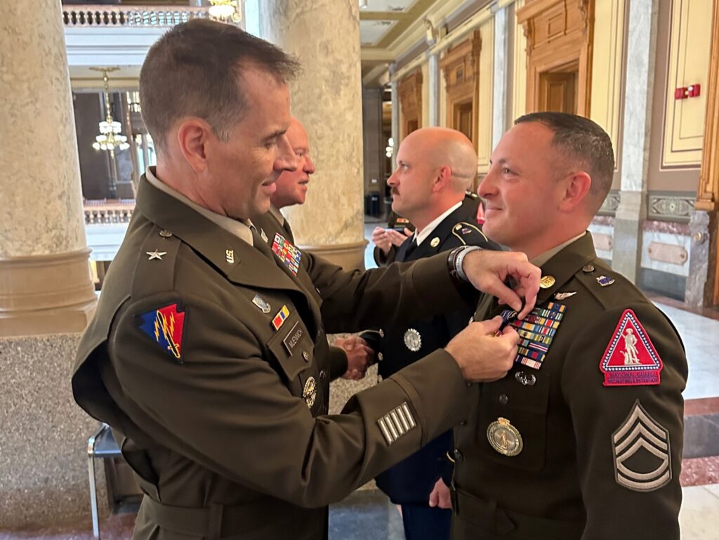 Indiana National Guard enlistment recovering as governor ceremonially signs benefits bill Indiana National Guard enlistment recovering as governor ceremonially signs benefits bill