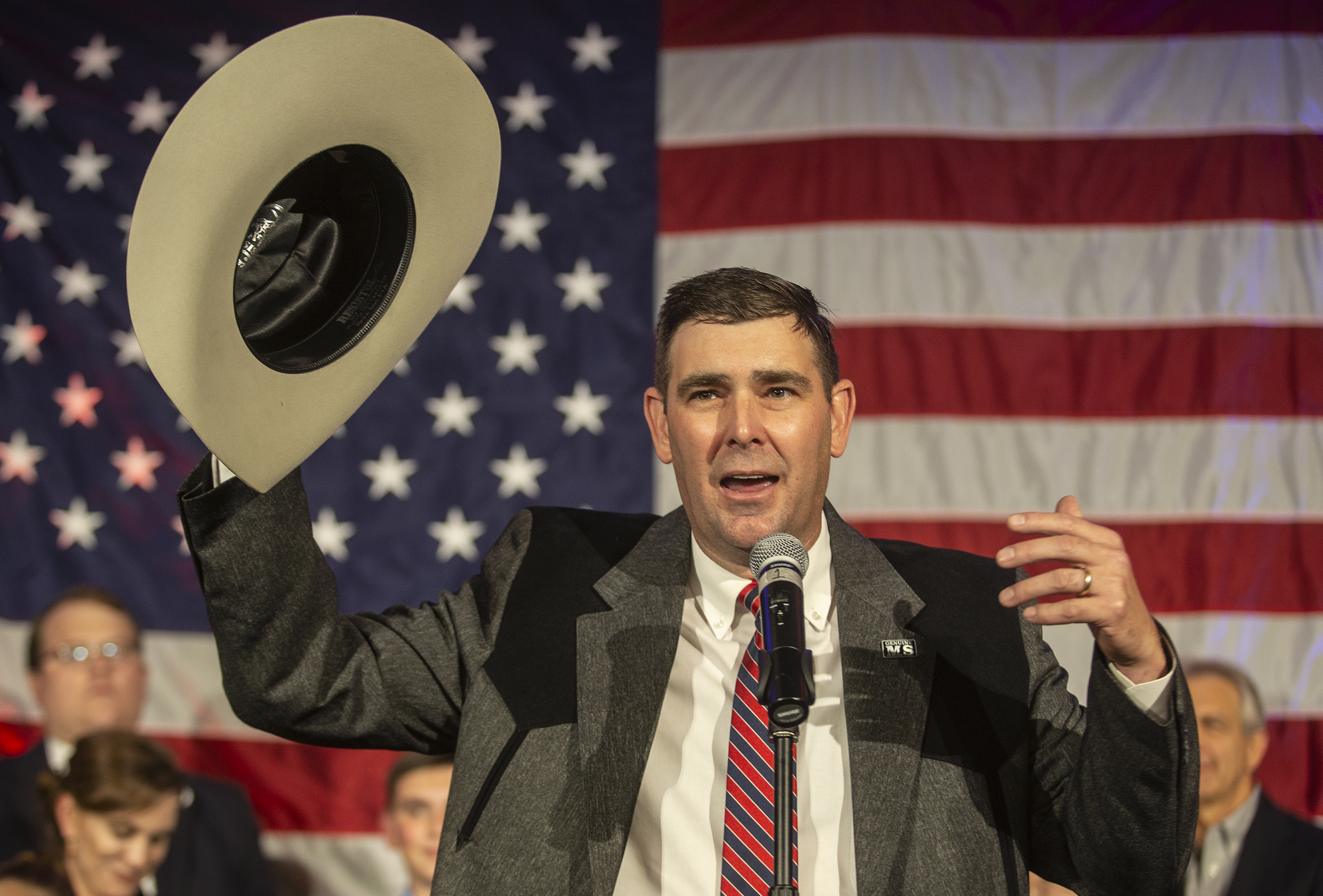 Mississippi Democratic Party calls for boycott of state fair after Gipson’s Trump rally Andy Gipson speaks at the Westin Jackson after being named Mississippi's new agriculture and commerce commissioner Tuesday, November 5, 2019. Credit: Eric J. Shelton/Mississippi Today, Report For America