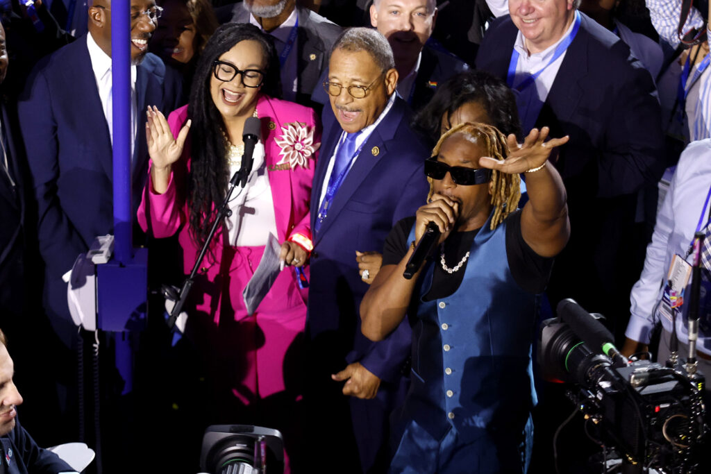 Democrats celebrate with boisterous state-by-state roll call vote for Harris Democrats celebrate with boisterous state-by-state roll call vote for Harris