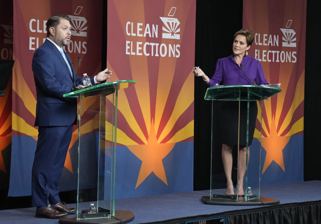 Gallego, Lake spar over Senate seat in their only debate, clashing on immigration and abortion Gallego, Lake spar over Senate seat in their only debate, clashing on immigration and abortion