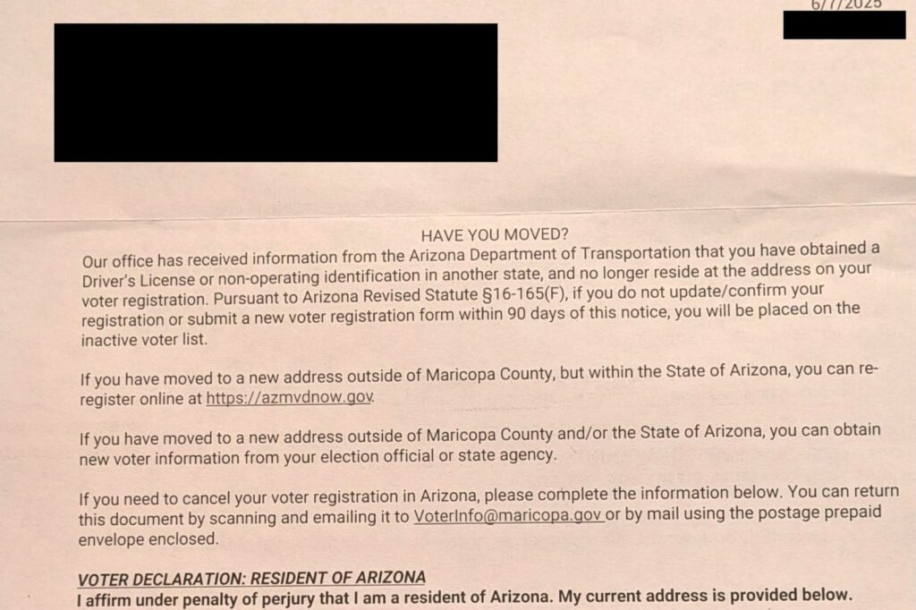 Maricopa County Recorder’s Office mails incorrect letters to 83,000 voters Maricopa County Recorder’s Office mails incorrect letters to 83,000 voters