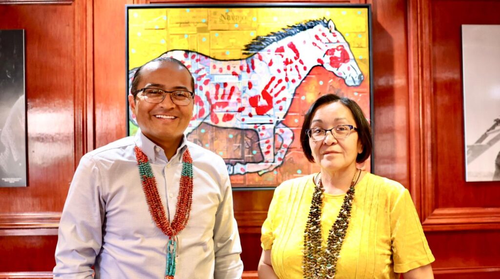 Navajo Nation president, vice president reconcile after year-long rift Navajo Nation president, vice president reconcile after year-long rift