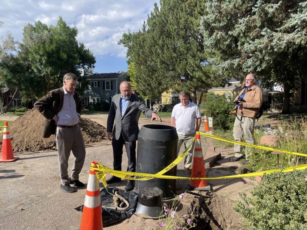 Hickenlooper, Englewood officials tout city’s efforts to replace lead water pipes Hickenlooper, Englewood officials tout city’s efforts to replace lead water pipes