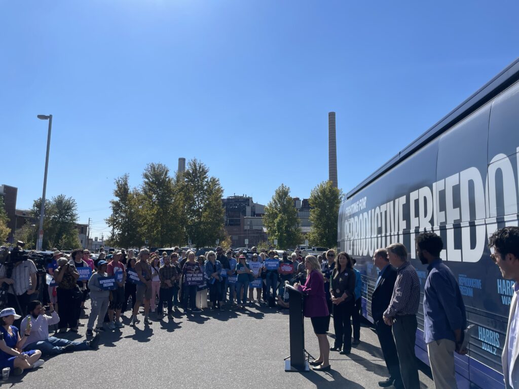 Harris-Walz campaign’s ‘Fighting for Reproductive Freedom’ bus stops in Colorado Harris-Walz campaign’s ‘Fighting for Reproductive Freedom’ bus stops in Colorado