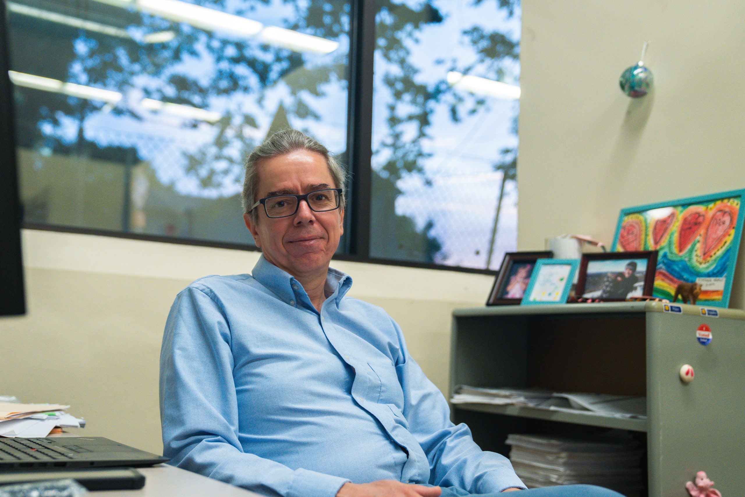 Immigrant physicians: A solution to workforce shortages? Mark Costa, a research scientist who moved to the U.S. from Brazil mid-career, poses for a photo in his office. CREDIT: TABIUS MCCOY / CT MIRROR