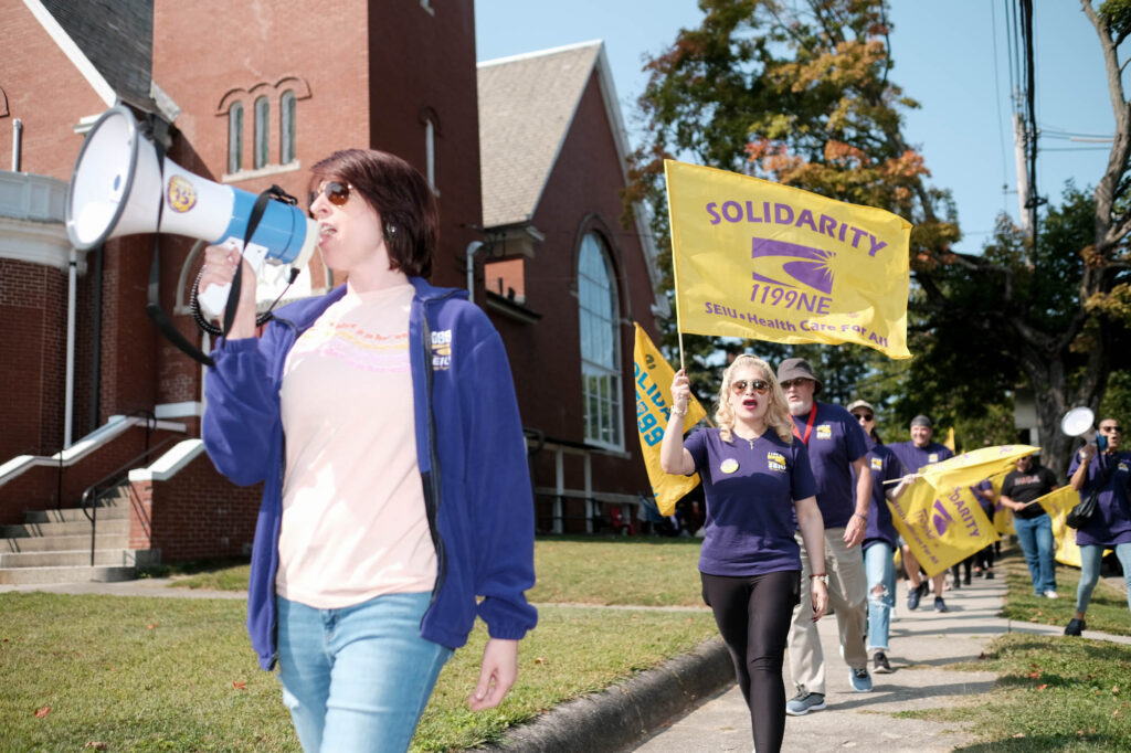 Groden Center staff demand higher wages during temporary strike Groden Center staff demand higher wages during temporary strike
