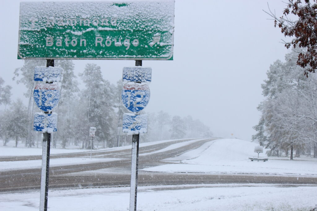Record snowfall could keep South Louisiana residents homebound for days, governor says Record snowfall could keep South Louisiana residents homebound for days, governor says