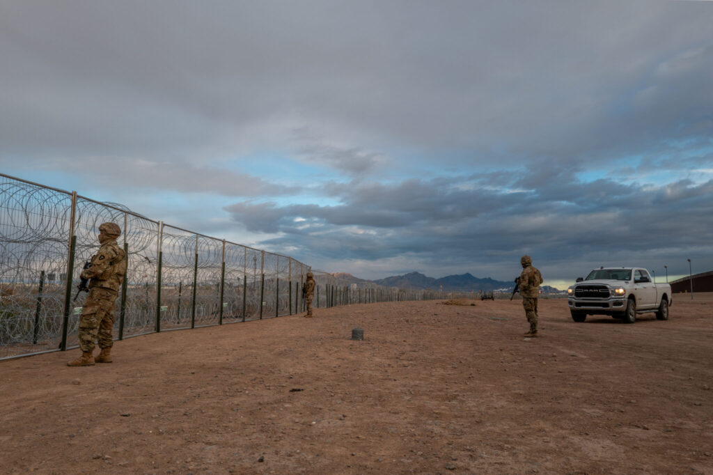 Study says undocumented immigrants paid almost $100 billion in taxes Texas National Guard soldiers stand on patrol near the banks of the Rio Grande on April 2, 2024 in El Paso, Texas. (Photo by Brandon Bell/Getty Images)