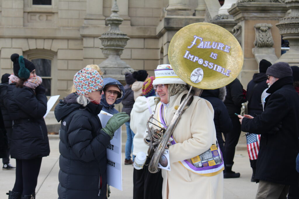 The People’s March draws hundreds to the Michigan Capitol before Trump’s inauguration The People’s March draws hundreds to the Michigan Capitol before Trump’s inauguration