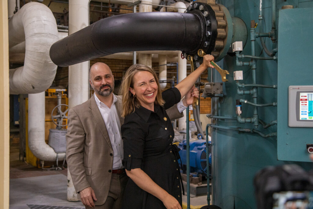 Ceremony marks start of installation of eSteam electric boiler in Grand Rapids Ceremony marks start of installation of eSteam electric boiler in Grand Rapids