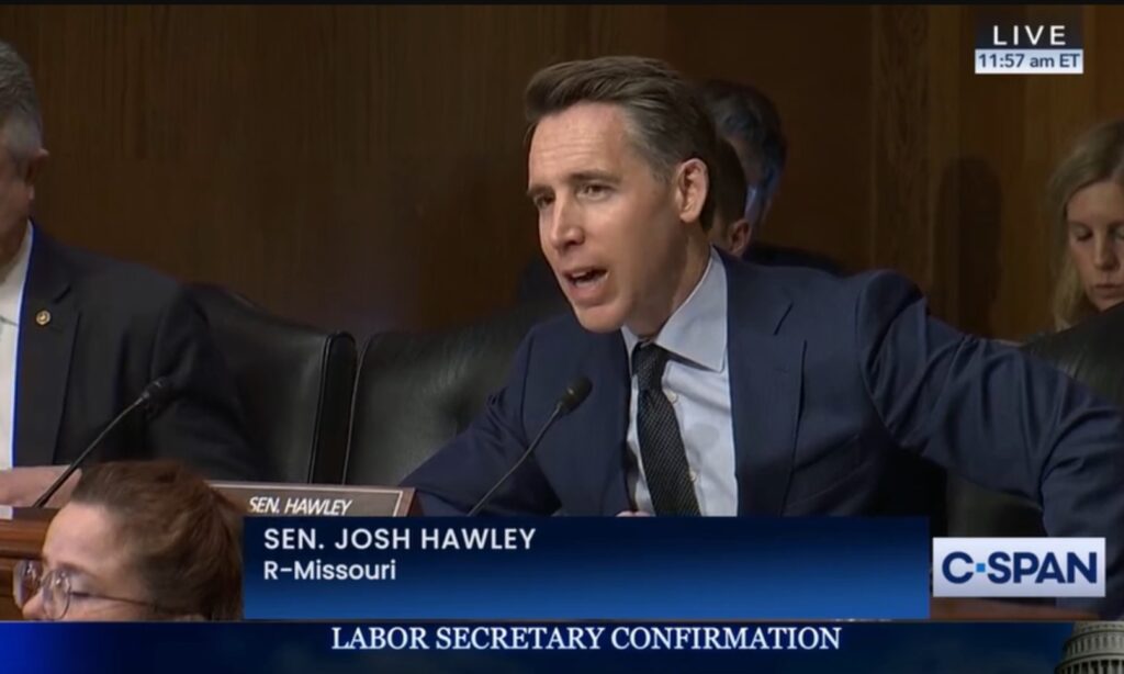 Josh Hawley caved on Medicaid in a climate of political violence Josh Hawley caved on Medicaid in a climate of political violence