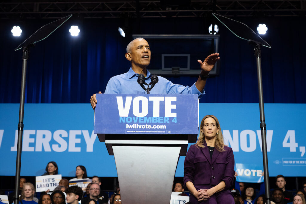 Obama urges NJ voters to elect Democrat Mikie Sherrill governor
