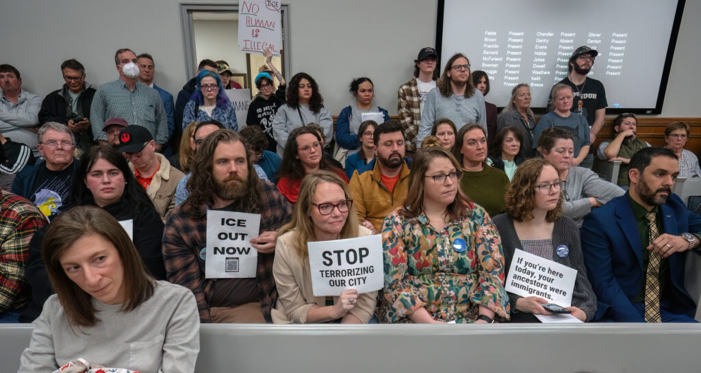 Hundreds pack Wilson County to speak out against ICE detention facility