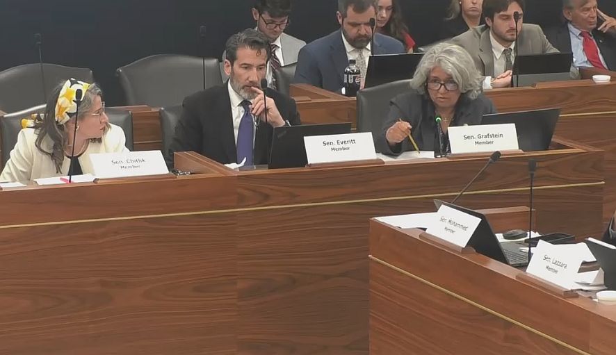 NC Senate Republicans look to advance conservative social agenda in rewrite of House bill Senator Lisa Grafstein questions Sen. Buck Newton