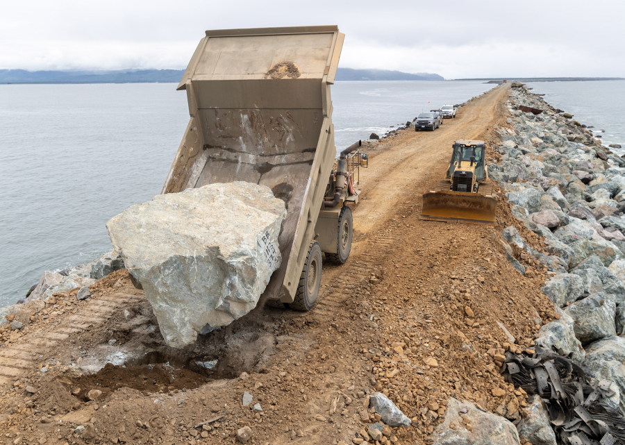 After six years, 32,000 boulders and $172M, the Columbia River jetty rehab is almost done After six years, 32,000 boulders and $172M, the Columbia River jetty rehab is almost done