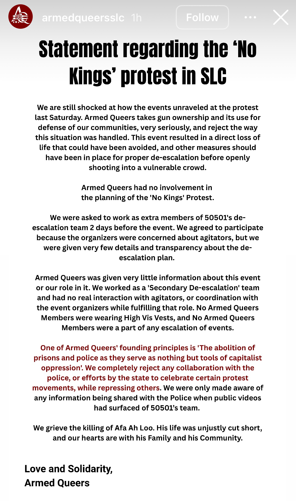 ‘Peacekeeper’ involved in shooting at SLC ‘No Kings’ protest is a military veteran, organizers say ‘Peacekeeper’ involved in shooting at SLC ‘No Kings’ protest is a military veteran, organizers say