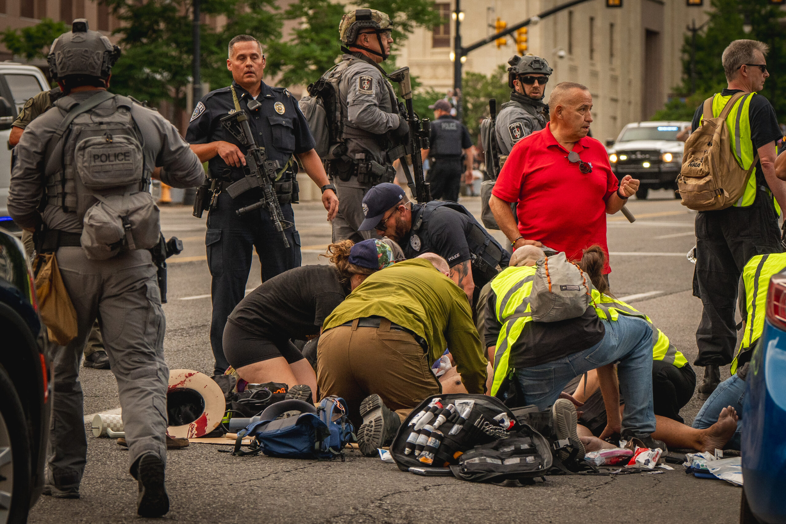 Police investigating ‘peacekeepers’ role in fatal shooting at ‘No Kings’ protest in Utah Police investigating ‘peacekeepers’ role in fatal shooting at ‘No Kings’ protest in Utah