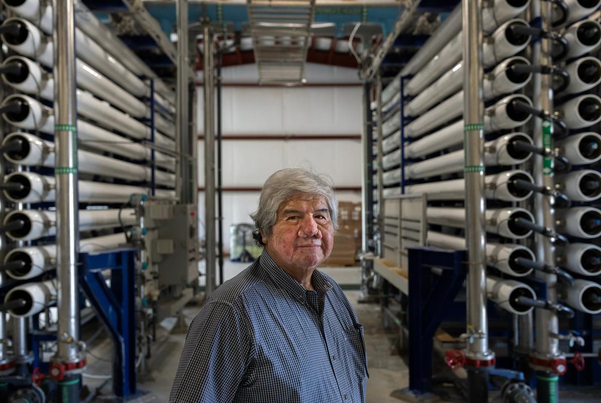 As the Rio Grande runs dry, South Texas cities look to alternatives for water North Alamo Water Supply Corporation General Manager Steven P. Sanchez at the NAWSC water treatment facility in Edinburg, on Tuesday, July 16, 2024.