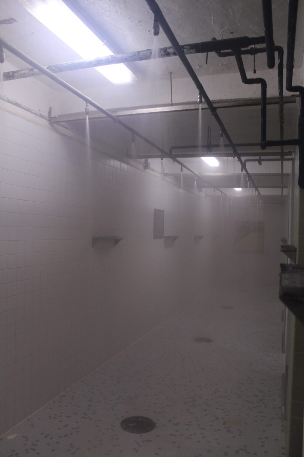 Smoke, steam and flooded toilets: Just another day at the state penitentiary Steam from a communal shower at the South Dakota State Penitentiary. (Courtesy of South Dakota Department of Corrections)