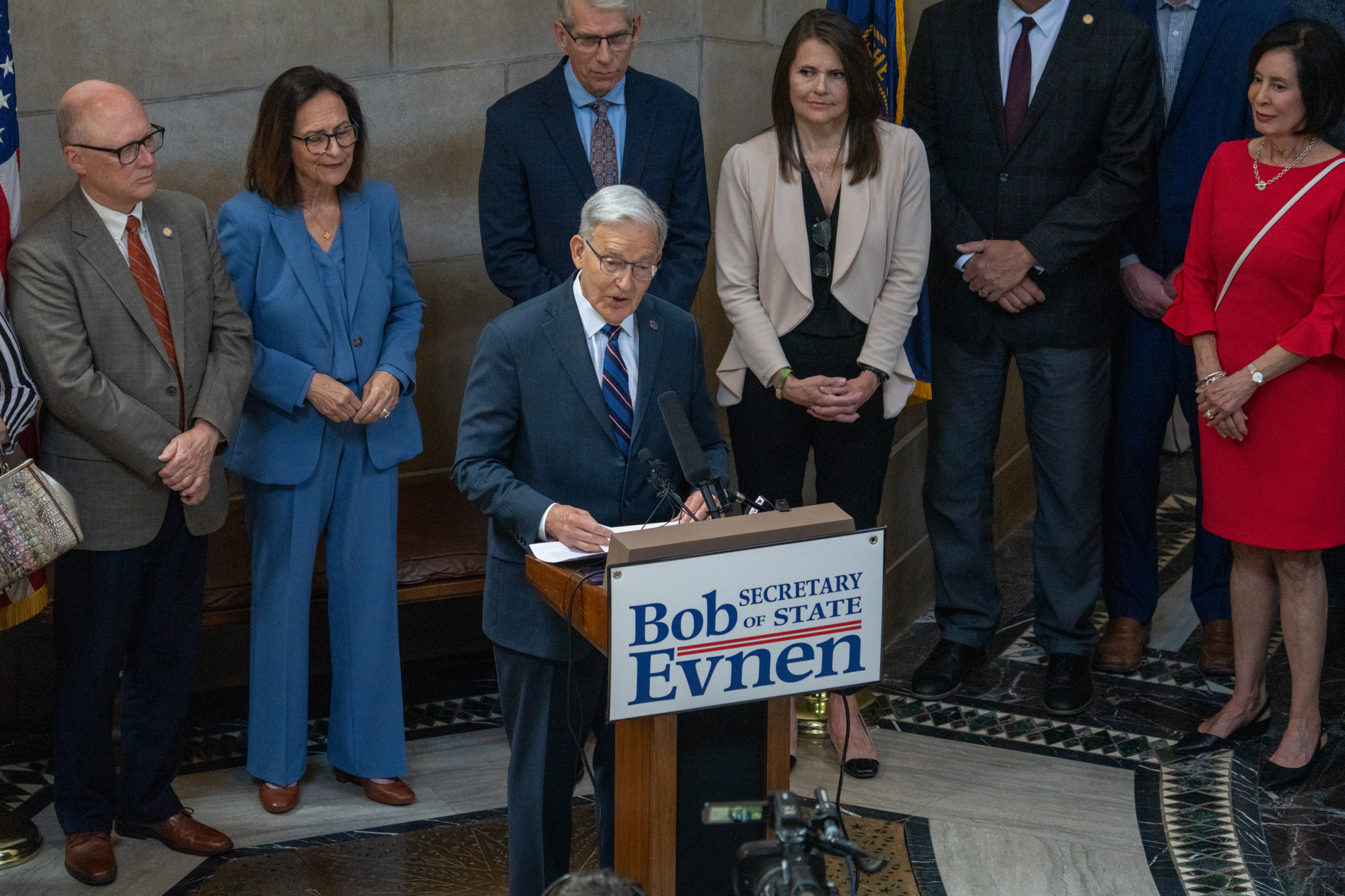 Nebraska Secretary of State Bob Evnen announces reelection bid Nebraska Secretary of State Bob Evnen announces reelection bid