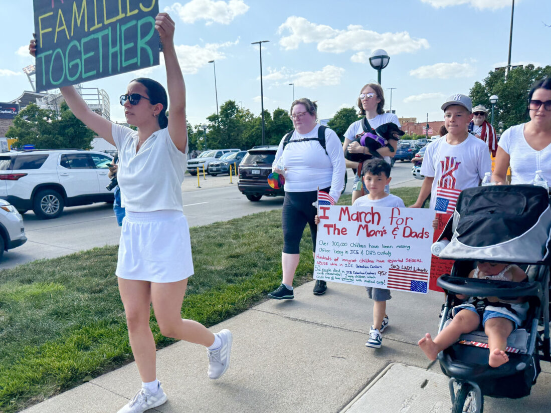 Protesters use CWS as backdrop to decry Trump immigration policies, raids Protesters use CWS as backdrop to decry Trump immigration policies, raids