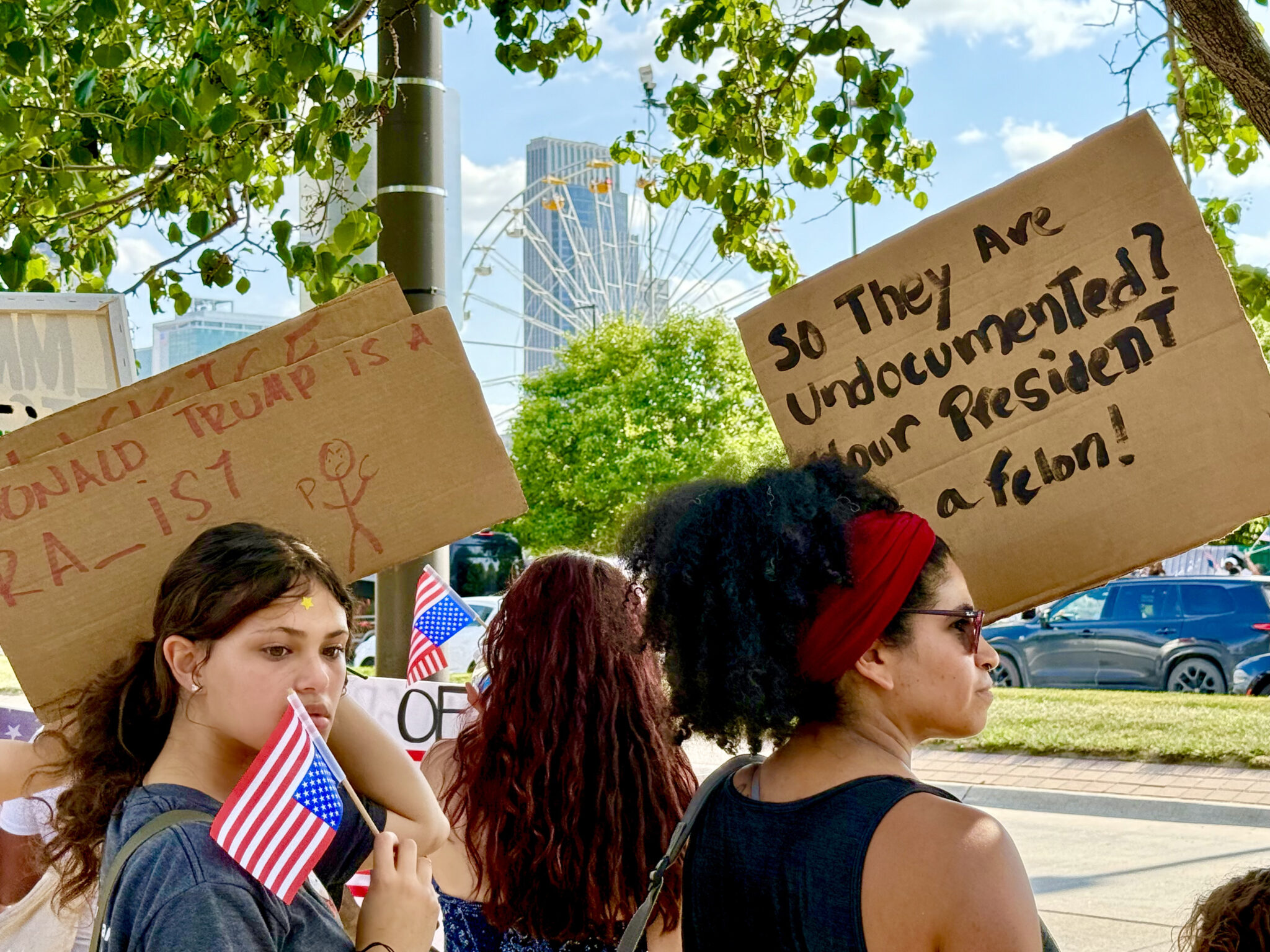 Protesters use CWS as backdrop to decry Trump immigration policies, raids Protesters use CWS as backdrop to decry Trump immigration policies, raids