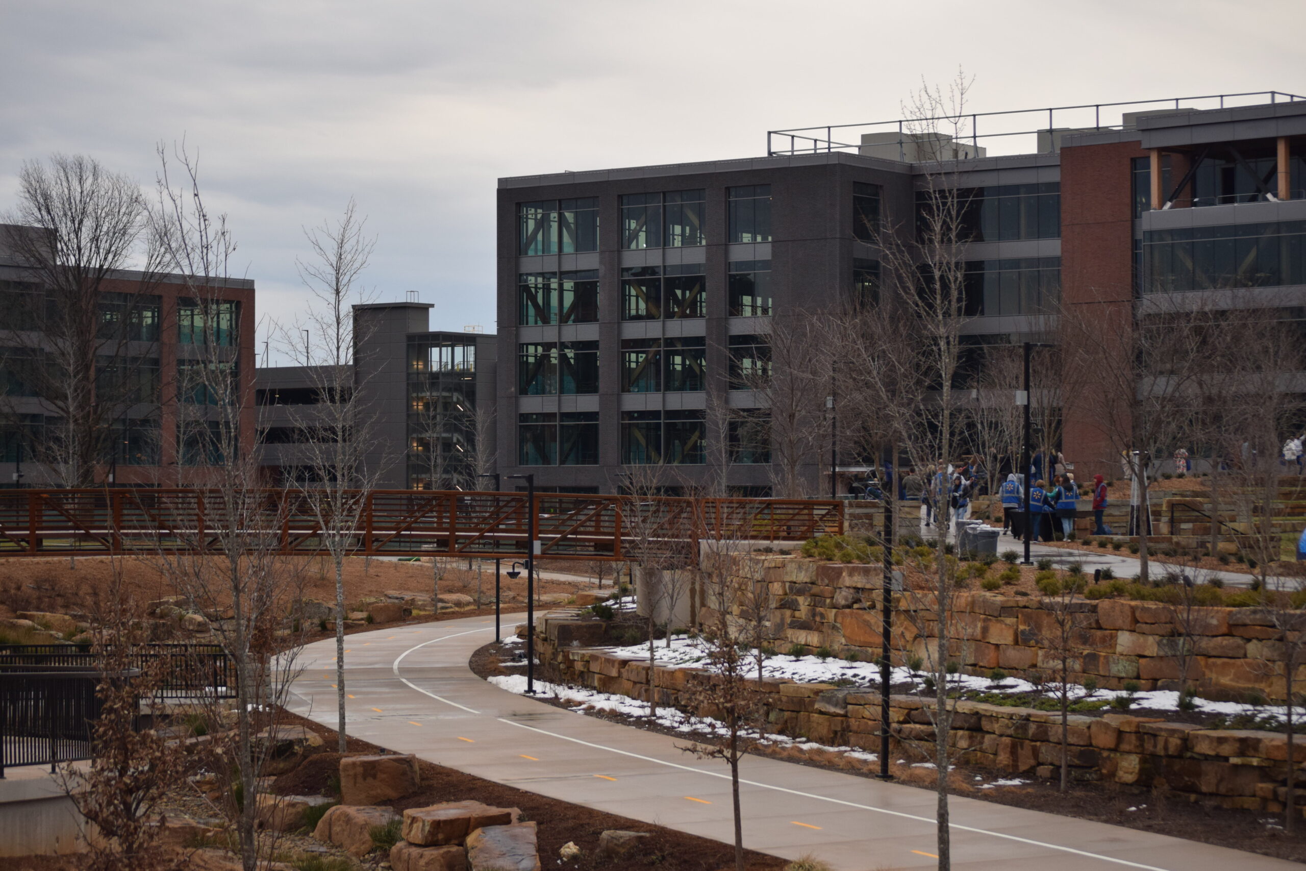 Walmart celebrates opening of new Northwest Arkansas corporate campus Exterior of Walmart corporate campus