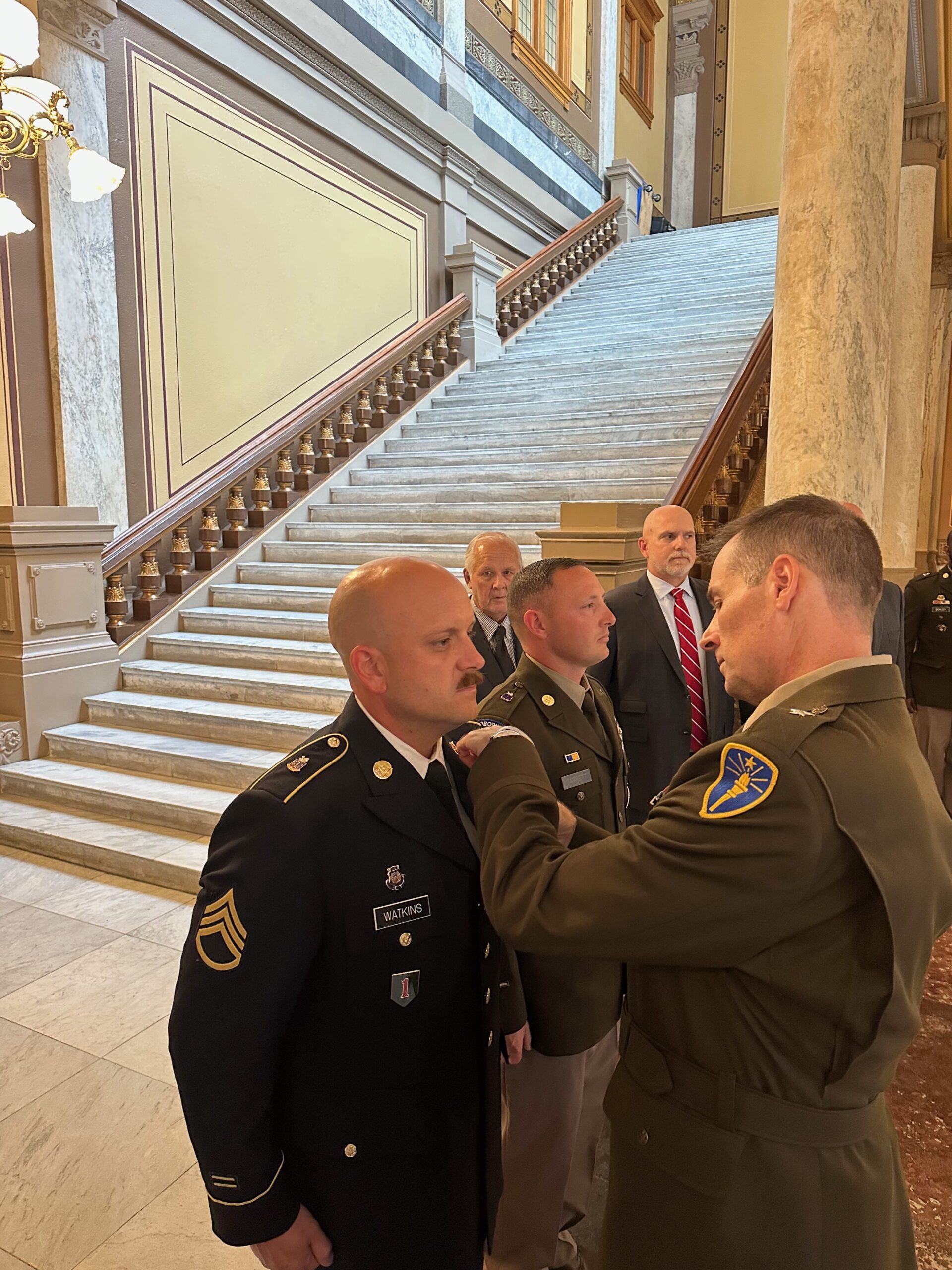 Indiana National Guard enlistment recovering as governor ceremonially signs benefits bill Indiana National Guard enlistment recovering as governor ceremonially signs benefits bill