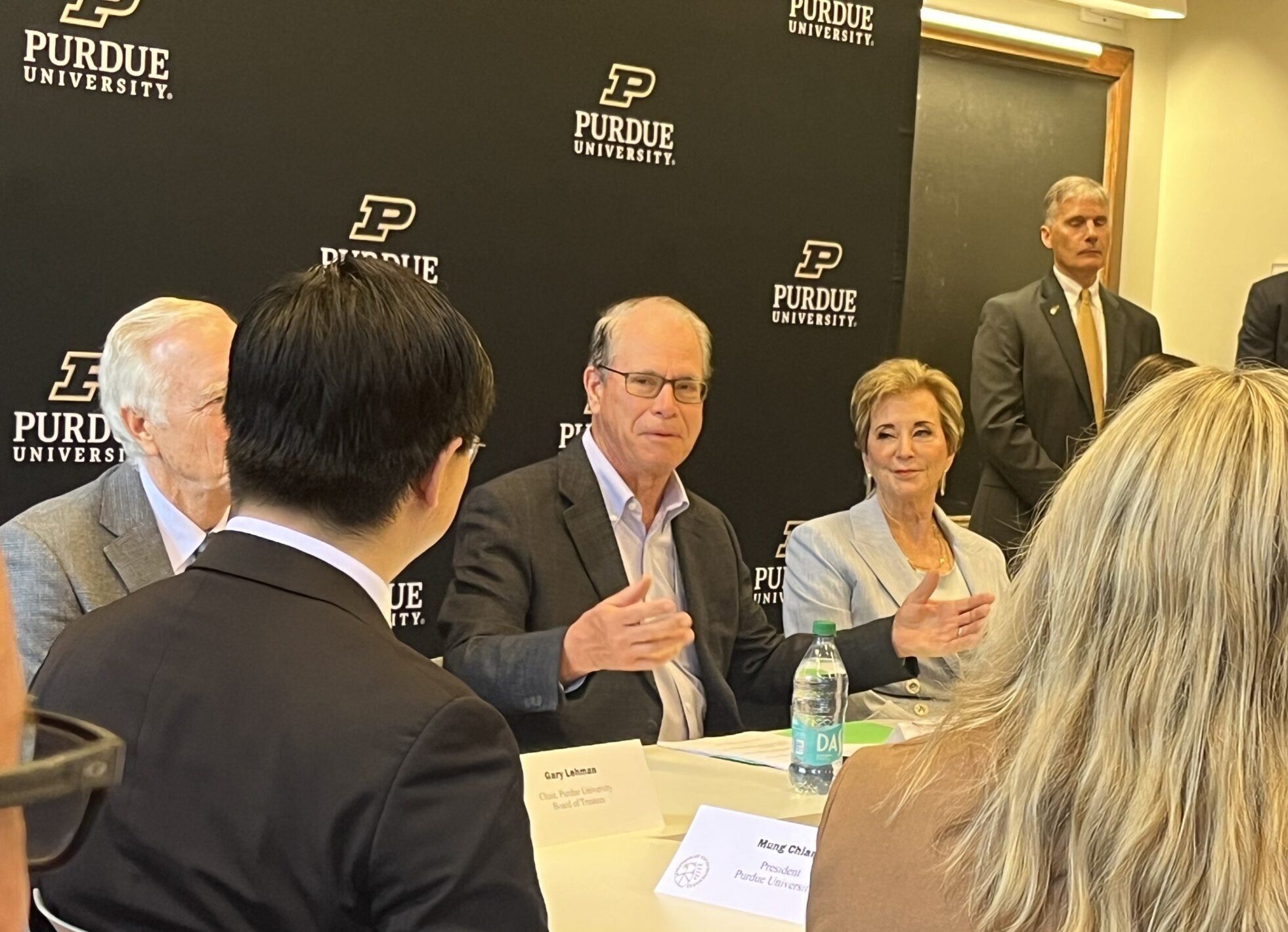 US education secretary stops at Purdue University with governor US education secretary stops at Purdue University with governor