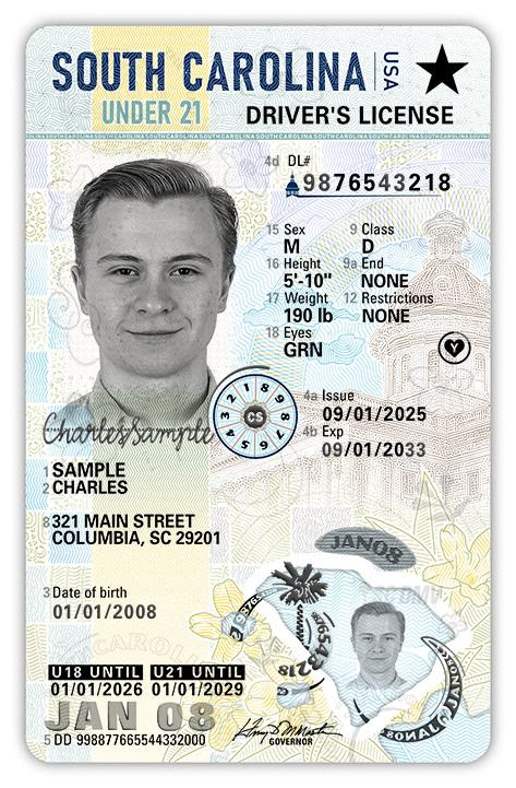 SC DMV unveils new driver’s license design featuring the state flower, bird and reptile SC DMV unveils new driver’s license design featuring the state flower, bird and reptile