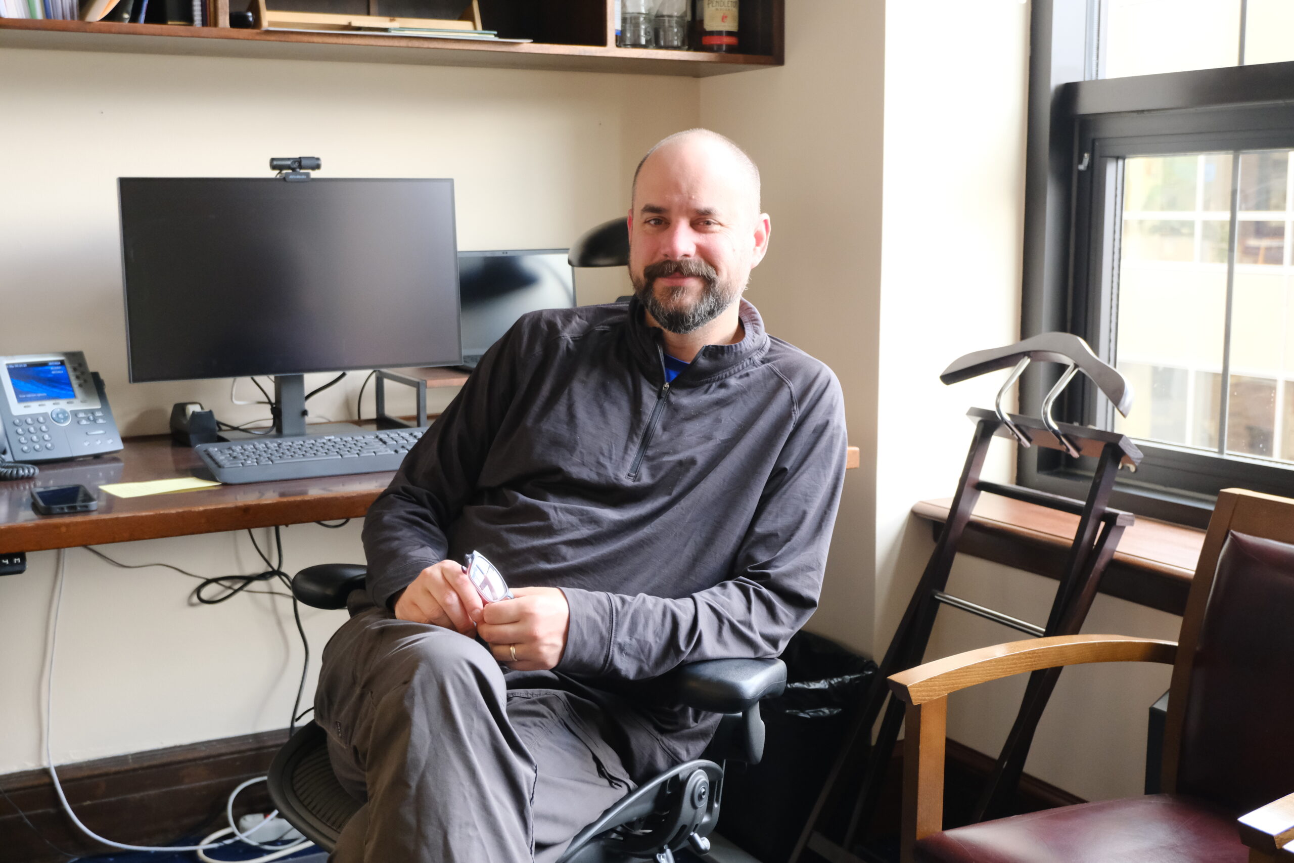 Freshmen lawmakers reflect on their first session in the Alaska State Legislature Rep. Jeremy Bynum, R-Ketchikan, is seen in his office a few days after the end of the 2025 Legislative session on May 23, 2025 (Photo by Corinne Smith/Alaska Beacon)