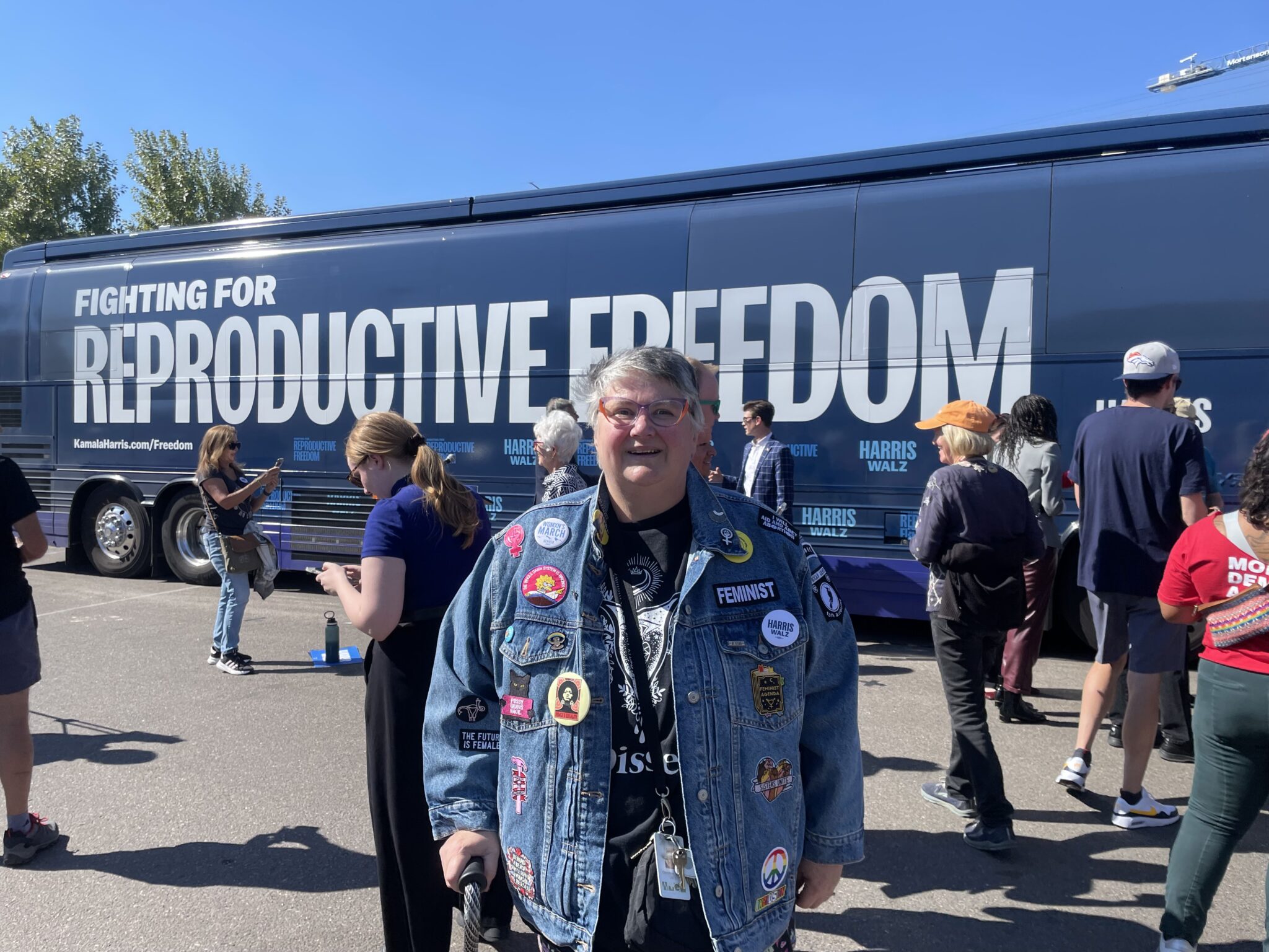 Harris-Walz campaign’s ‘Fighting for Reproductive Freedom’ bus stops in Colorado Harris-Walz campaign’s ‘Fighting for Reproductive Freedom’ bus stops in Colorado