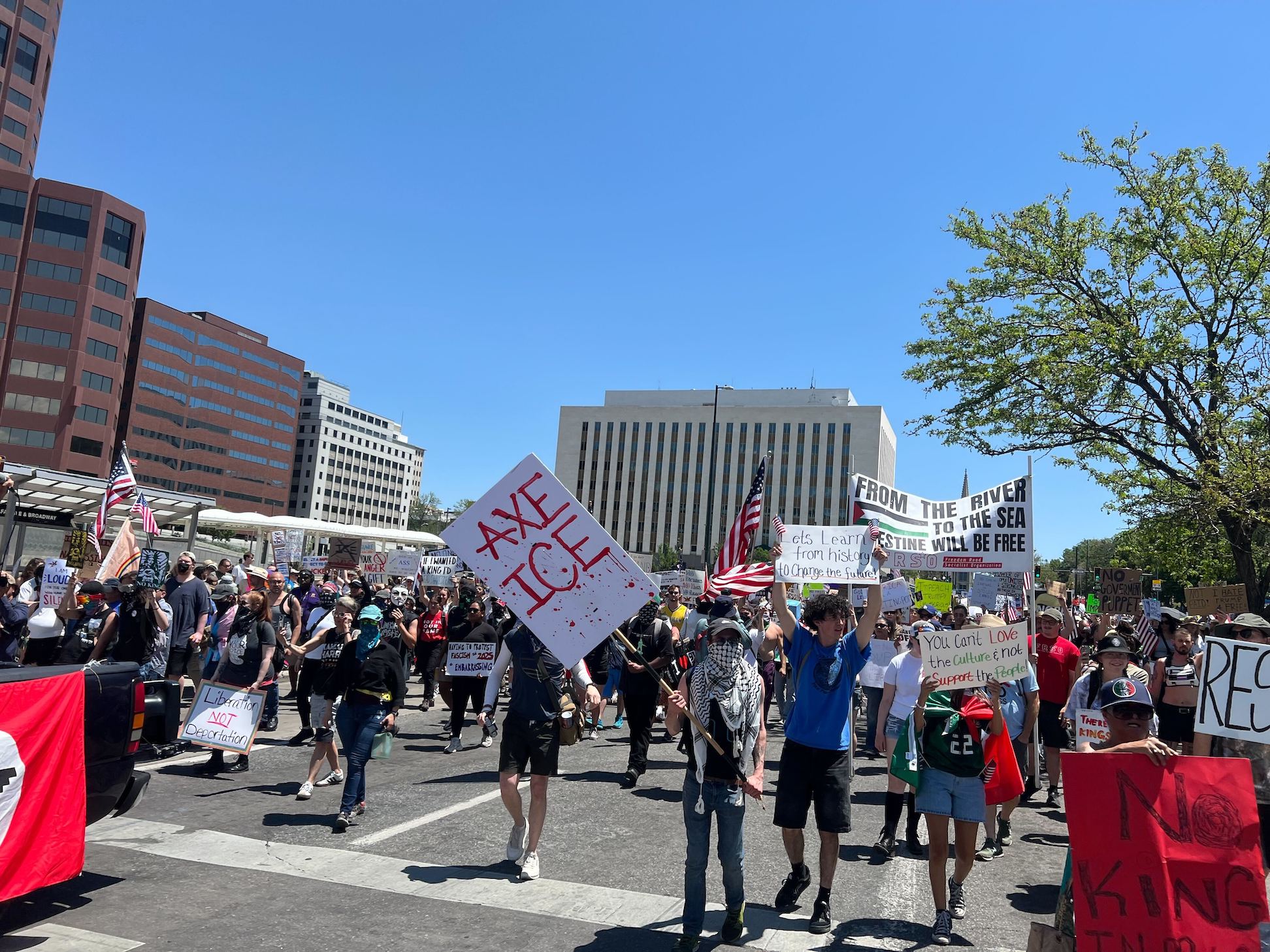 People across Colorado demonstrate against Trump administration in ‘No Kings’ protests People across Colorado demonstrate against Trump administration in ‘No Kings’ protests