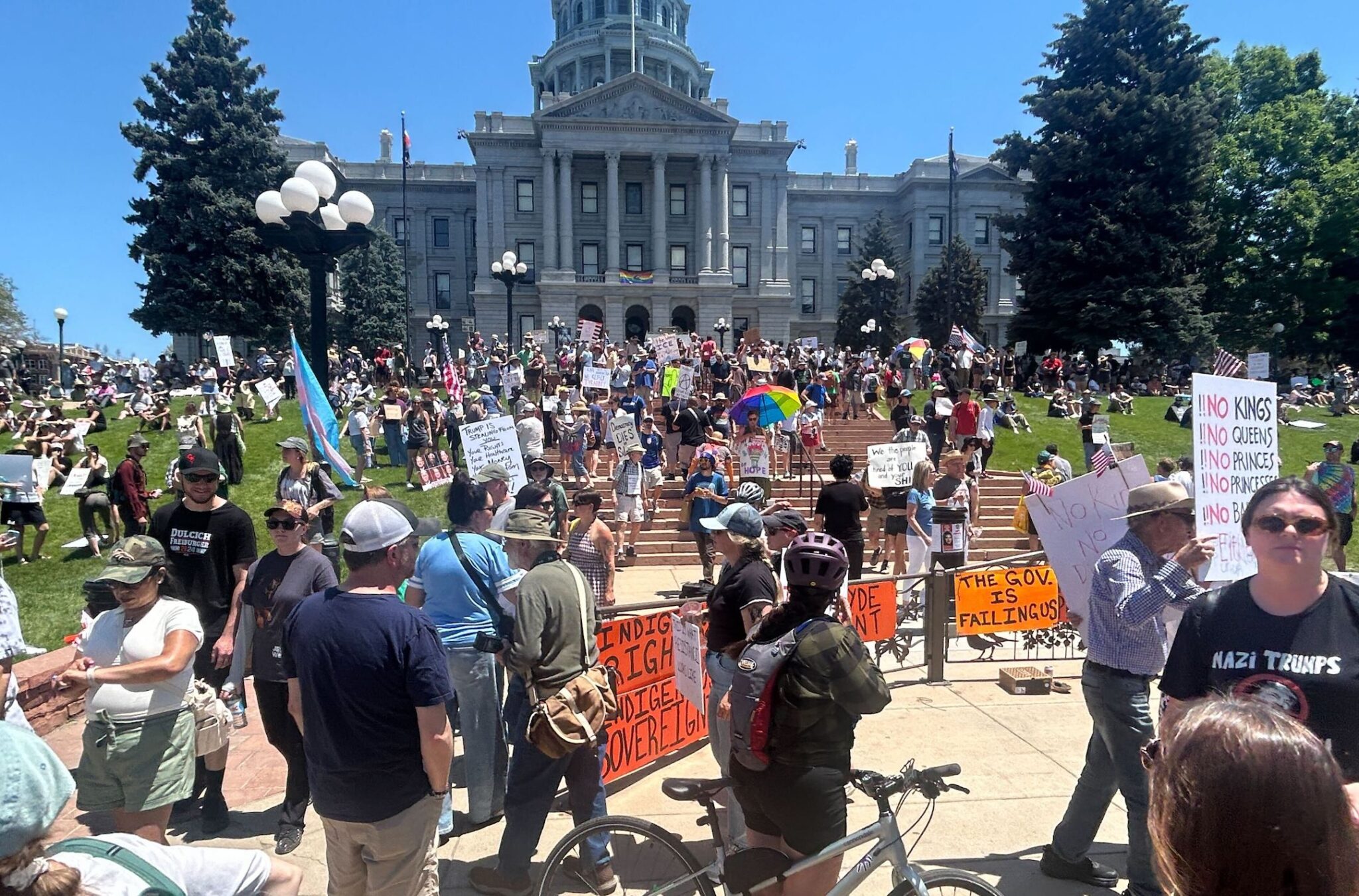People across Colorado demonstrate against Trump administration in ‘No Kings’ protests People across Colorado demonstrate against Trump administration in ‘No Kings’ protests
