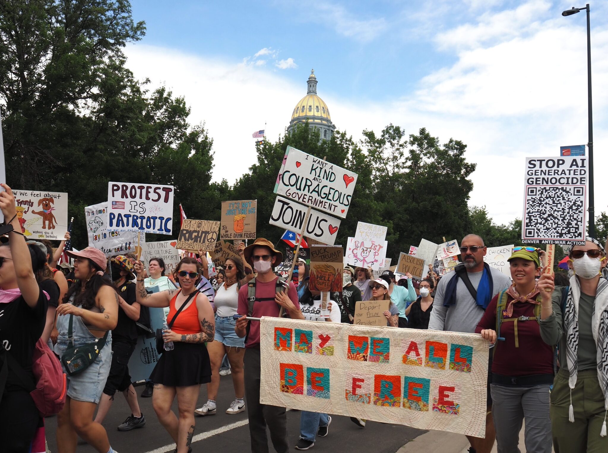 People across Colorado demonstrate against Trump administration in ‘No Kings’ protests People across Colorado demonstrate against Trump administration in ‘No Kings’ protests