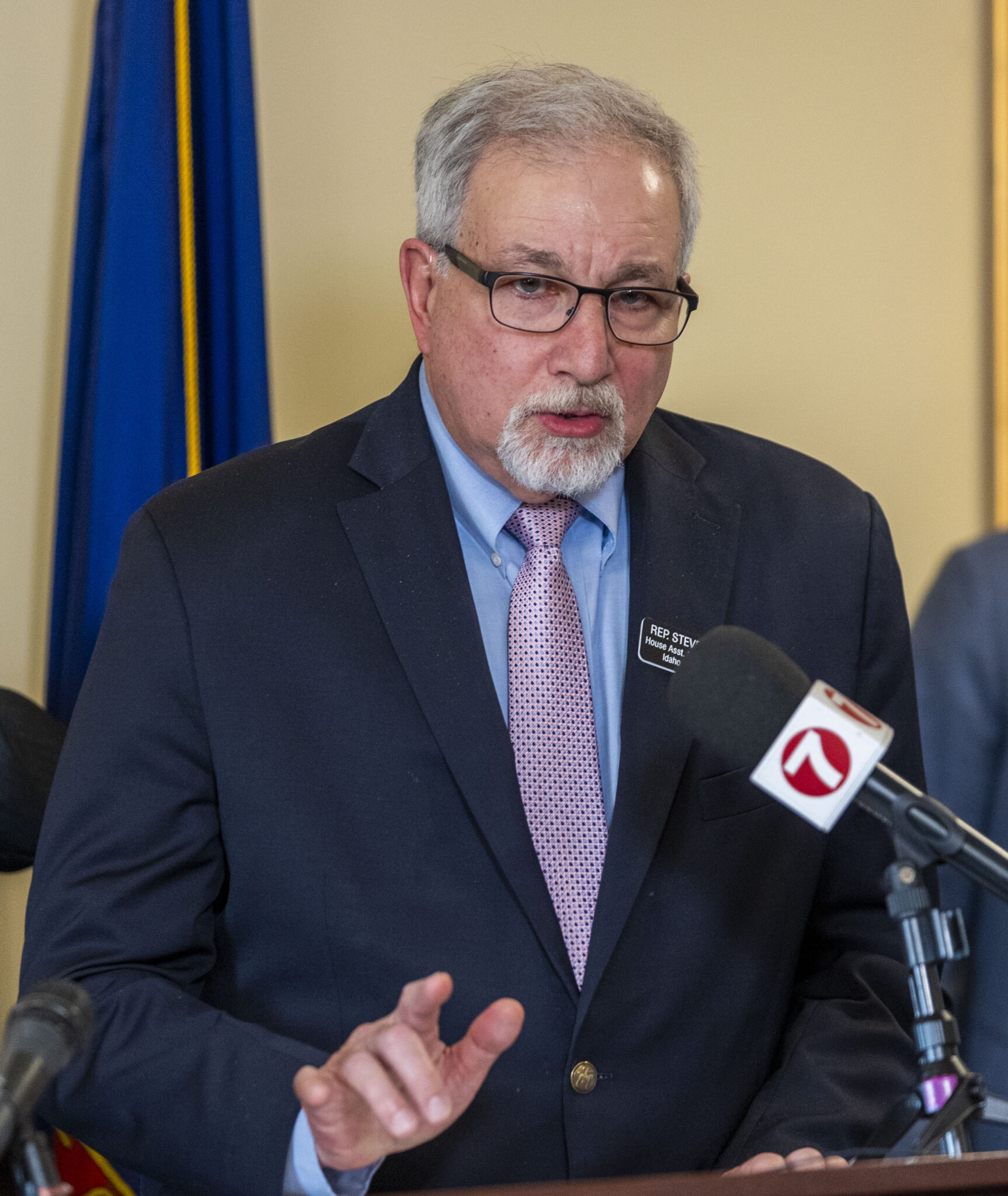 Idaho Legislature introduces two private school bills House Assistant Minority Leader Steve Berch, D-Boise, answers questions at a press conference