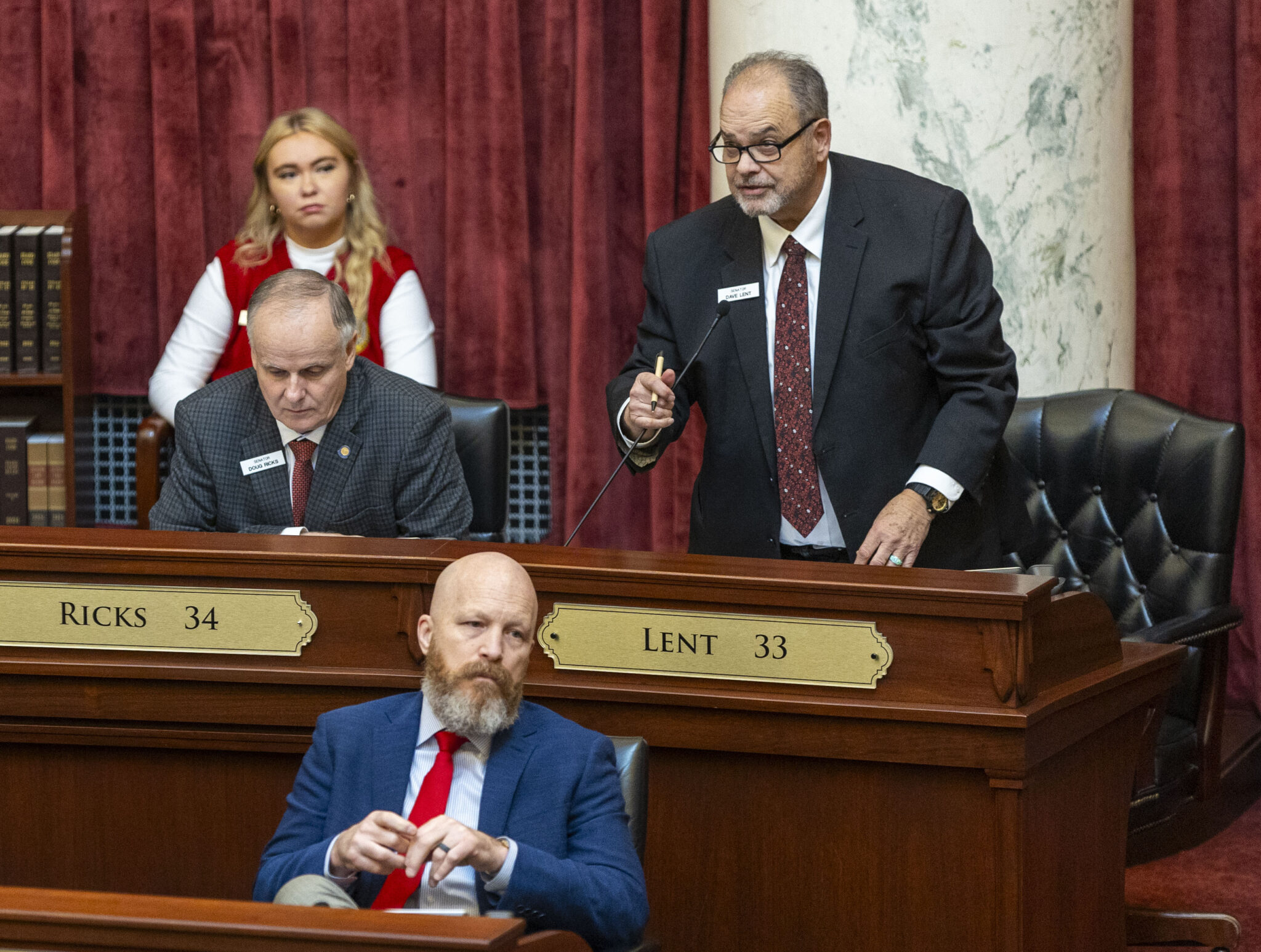 Idaho Legislature introduces two private school bills Idaho state Sen. Dave Lent, R-Idaho Falls, makes an announcement from the Senate floor